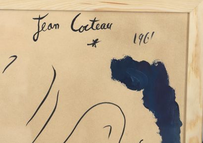 null Jean COCTEAU (1889-1963) 
La machine infernale, 1961 
Affiche de la pièce de...