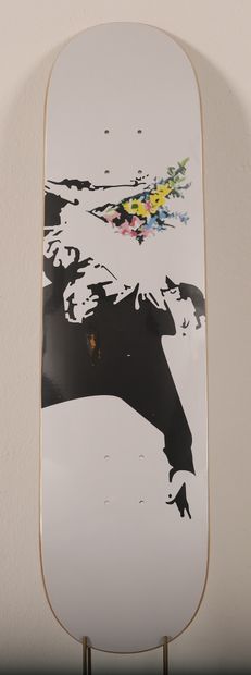 Planche de skateboard - Banksy (d'aprés)...