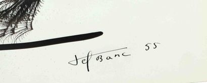 null Jef BANC (né en 1930) 
Artiste peintre français 
Technique mixte sur papier,...