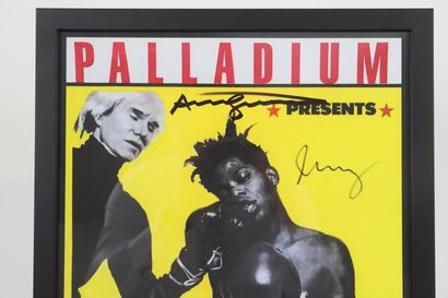 null Affiche "Warhol Basquiat Paintings" 
Impression offset de l'affiche de l'exposition...