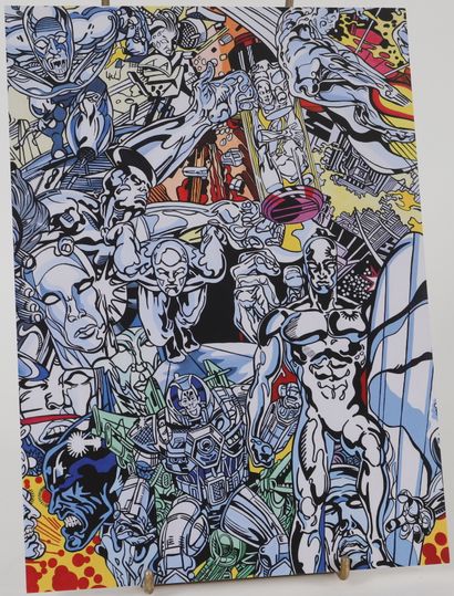 null Gudmundur ERRO (born in 1932) 
Lithograph numbered 80/100 
Signed on the back...