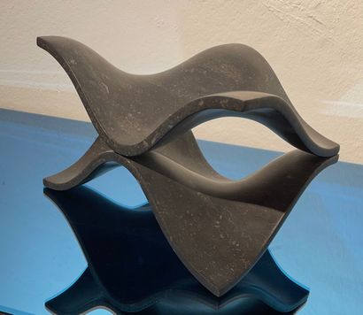 null Daniele Bragoni (né en 1966) 
Sculpture de la série Ondes et géométries, circa...