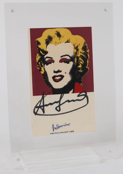 Andy Warhol (1928-1987) d'aprés 
Carte postale...