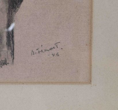 null Auguste Trémont (1892-1980) 
The Eagle 
Original drawing on paper, signed "A.Trémont"...