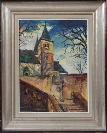 null Roger GERSON (1913-1966) 
Oil on canvas, signed lower right. 
Period XXth century...