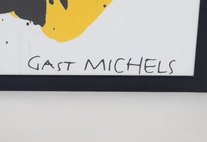 null Gast MICHELS (1954–2013) 
impression sur tissu, d'après la sérigraphie éditée...