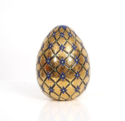null Emaux de Longwy
Fabergé Tribute Egg
N°73/100
Period
Dimensions: H: 16; D: 9...