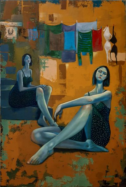 null Sultan Ghazal
(1974)
Waiting for the lover
Painting on canvas
2019
Size: 150...