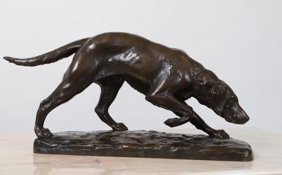  Georges Gardet (1863-1939)
Sculpteur animalier français
Sculpture en bronze à patine... Gazette Drouot