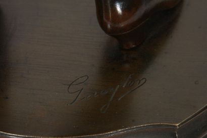 null BRONZE DE MOZART ENFANT

A patine brune 

Signé Gueytan

H : 66 ; L : 20 cm