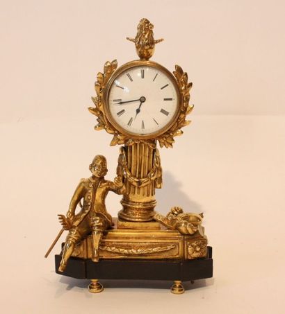 null PENDULE EN BRONZE DORE "AU JARDINIER" LOUIS XVI

Représentant au centre une...