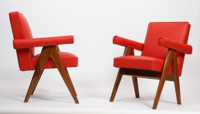 null Pierre JEANNERET (1896-1967)

Ensemble de deux "senate-committee Chairs" en...