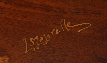 null TABLE A THE ART NOUVEAU 1900 signée MAJORELLE ( Louis MAJORELLE 1859-1926 Ecole...