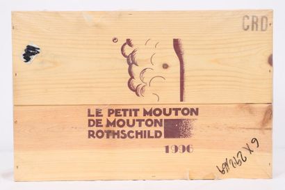 null Chateau Le Petit Mouton Rothschild (x6)

Pauillac 

1996

Caisse bois d'orgine,...