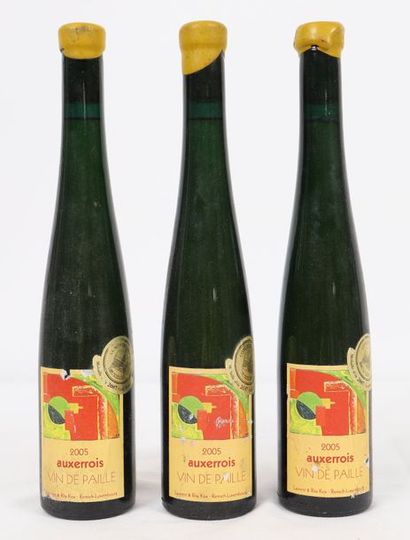 null Auxerrois (x3)

Vin de paille. Laurent & Rita Kox.

Niveau parfait

2005

0...
