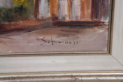 null Schumacher 

Artiste luxembourgeois

Huile sur toile, qui semble représenter...