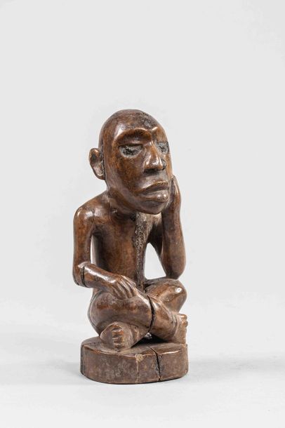 null Figurine Bois BAKONGO 

Ex Congo belge avant 1960 			

Dimensions: H: 18cm