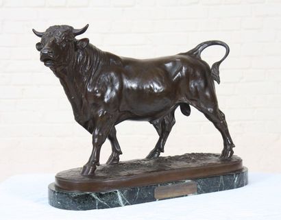 null Bronze "taureau" d'Isidore BONHEUR (1827-1901)

Bronze à patine marron, représentant...
