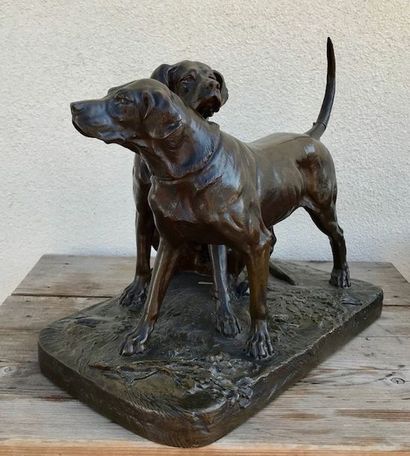 null Deux chiens de chasse de A. CAIN

Sculpture en bronze patiné représentant Lumineau...