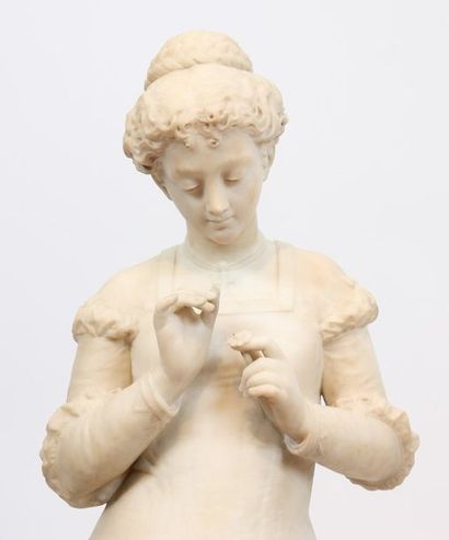 null "Jeune femme à la fleur" de Nicoli

En marbre blanc statuaire représentant une...