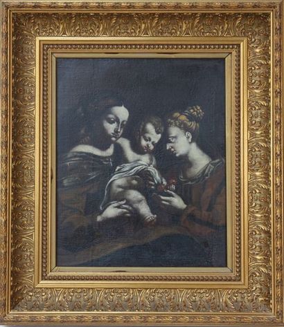 null "Vierge à l'enfant" dans le goût de Le Guerchin (1591-1666)

Huile sur toile...