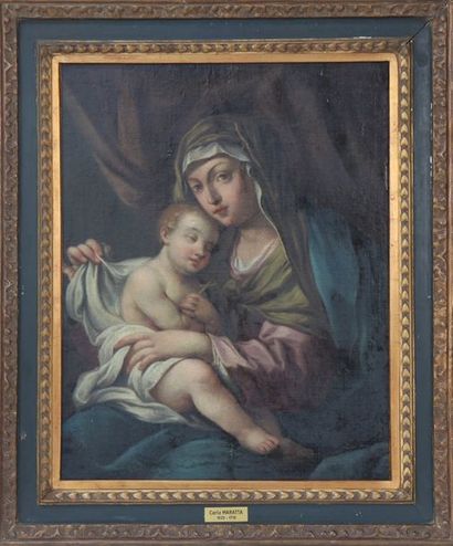 null "Madone à l'enfant" attr à Carlo Maratta (1625-1713)

Huile sur toile représentant...