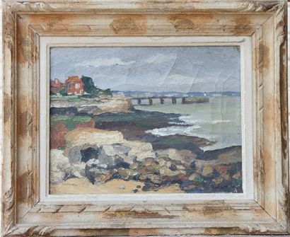 null "la baie" attr à Gaston BALANDE (1880-1971)

Huile sur toile impressionniste...