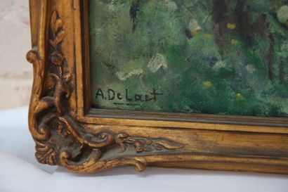 null Paysage au ruisseau de Aloïs LAET DE (1866-1949)

Huile sur toile représentant...