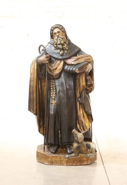 null Saint Antoine

Sculpture religieuse en bois sculpté polychrome représentant...