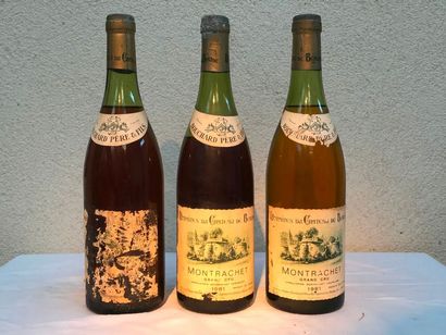  Bouchard Père & Fils (lot de 3 bouteilles) 
1 sans etiquette niveau 4-5 cm 
Chardonnay...