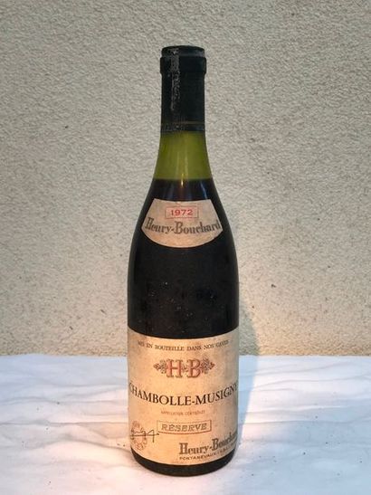 null Henry Bouchard

Reserve

Pinot noir

Bourgogne - Chambolle-Musigny

1972