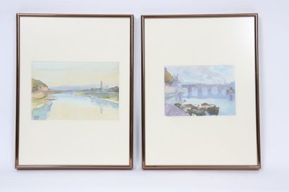 null Un ensemble de deux lithographies de Sosthéne WEIS

Représentant des paysages...