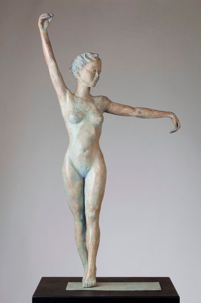 null “LA DANSE DU VOILE” DE Christian CHARVET

Sculpture en Bronze à patine vert...