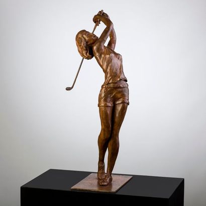 null “FINISH” DE Christian CHARVET

Sculpture en Bronze à patine brune représentant...