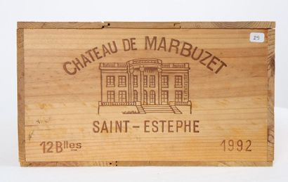 null Château de Marbuzet

Saint-Estephe

12 bouteilles en caisse bois fermée

1992

0...