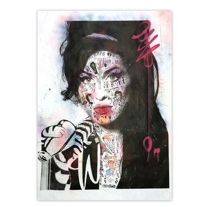 null STIKKI PEACHES (CAN) 

"Amy Winehouse"

Œuvre originale et unique (1/1).

Street...