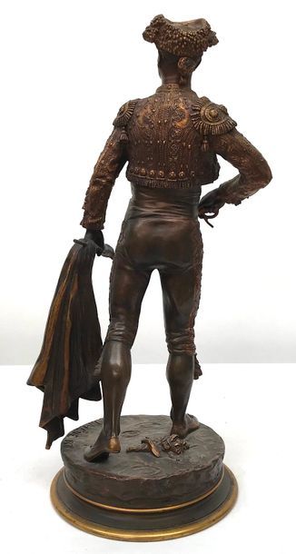 null "Toreador Spada-Matador" de Pierre-Jules Mêne (1810-1879)

En bronze à patine...