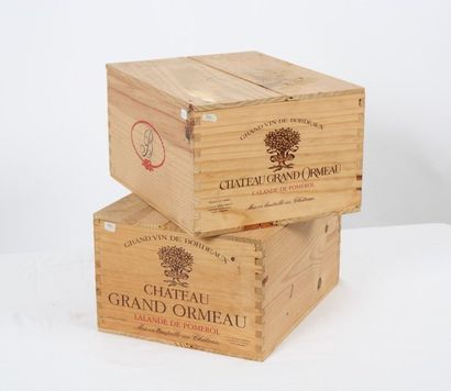 null Château Grand Ormeau

Lalande de Pomerol

Deux caisses de 6 bouteilles en bois...