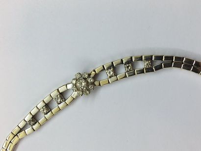 null Bracelet 

Marguerite Art déco Vintage or blanc et diamants est. 1.40 Cts 