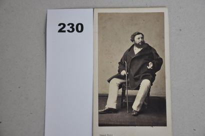  Pierre Petit, Gustave Courbet, photographie carte de visite. Gazette Drouot