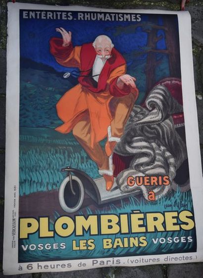 null PLOMBIÈRES LES BAINS."Entérites - Rhumatismes - Guéris à Plombières-les-Bains"....