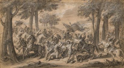 null François VERDIER (Paris, 1651 - 1730), deux scènes de la vie d'Alexandre le...