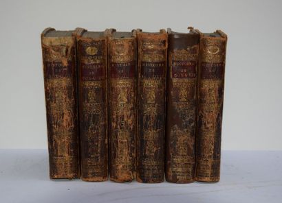 null CERVANTES. History of Don Quixote, 6 illustrated volumes. Liège, 1782. Time...