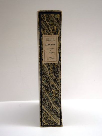 null Benjamin CONSTANT, Adolphe, 1 vol. and a suite under cover, chisel engravings...