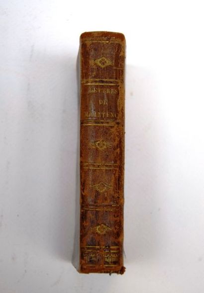 null Mme de MAINTENON, Lettres, 1 vol. Ed. Georges Conrad Walther, Dresde, 1753....