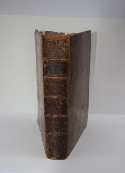 null MONTESQUIEU, De l’Esprit des Lois, 2 tomes en un fort volume. Leyde, 1749. reliure...