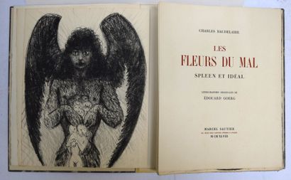 null Charles BAUDELAIRE, Les Fleurs du Mal, Spleen et Idéal, 1 vol. sur papier vélin...