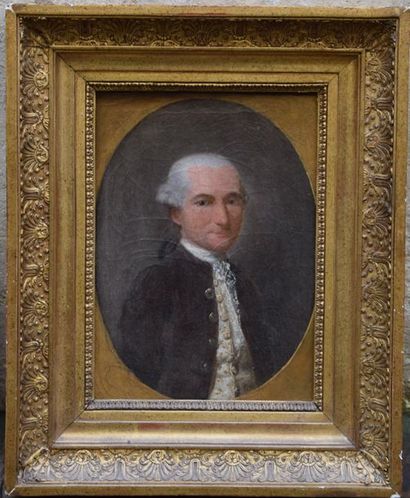 null Ecole FRANCAISE fin XVIII ème, Portrait présumé du ministre François Emmanuel...