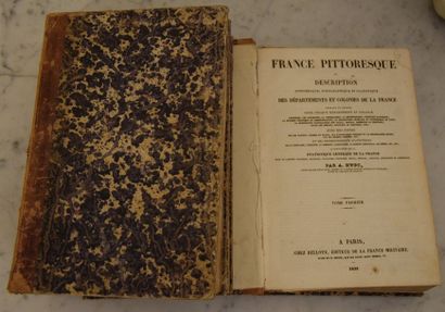 null A. HUGO. La france pittoresque. Paris, Delloye, 1835. 3 vol. in-4. Nombreuses...