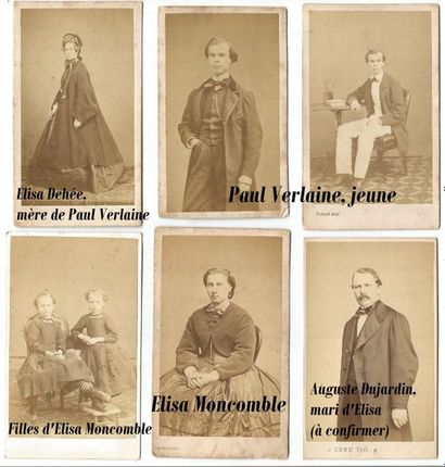 Paul VERLAINE (1844-1896), RARE ALBUM PHOTOGRAPHIQUE DE LA FAMILLE VERLAINE Paul...